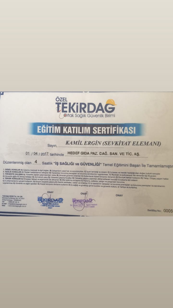 Sertifika 3